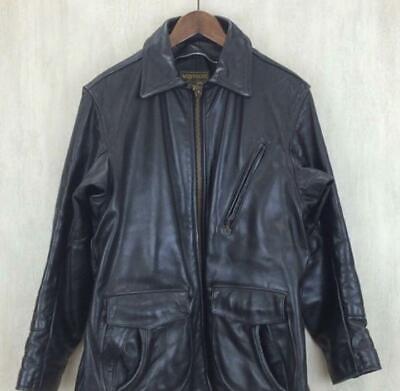 VANSON Leather Half Coat Blouson Jacket Size 38 TALON Zipper VANSON Leather Half Coat Blouson Jacket Size 38 TALON Zipper