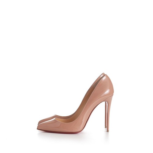 New! Christian Louboutin Pigalle Follies 100 Patent Leather Pumps Nude Size 39 - Picture 9 of 21