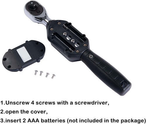 1/2 inch Digital Torque Wrench Electronic Short Handle Torque Wrenche 73.7ft.lb - Picture 10 of 12