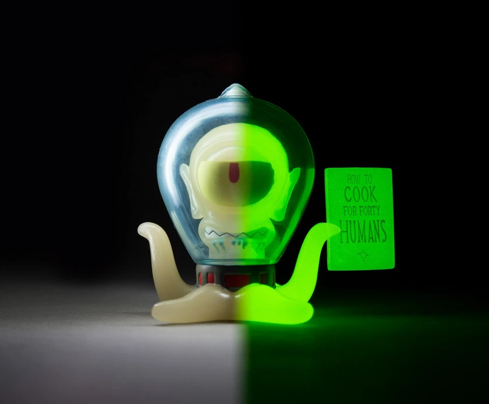 Kang and Kodos 3" Mini Set GID Simpsons x Kidrobot IamRetro Exclusive SEALED - Image 2 of 4