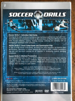 Soccer Drills (3 DVDs) NEVER OPENED, FACTORY SEALED, FREE SHIPPING