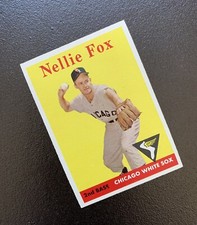 1958 TOPPS Nellie Fox #400 Chicago White Sox Baseball Card