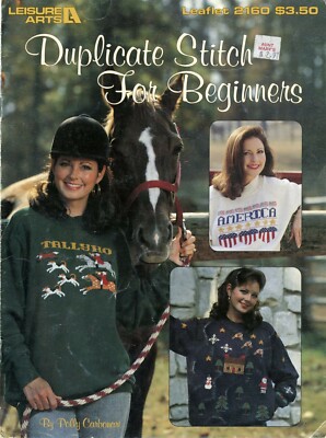 Leisure Arts Leaflet 02160 - Duplicat Stitch for Beginners by Polly Carbonari