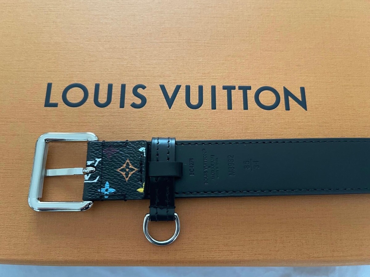 Louis Vuitton Takashi Murakami Belt Monogram Black