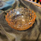 Vintage pink depression Jeanette "cube" 1930s 5.5" bowl