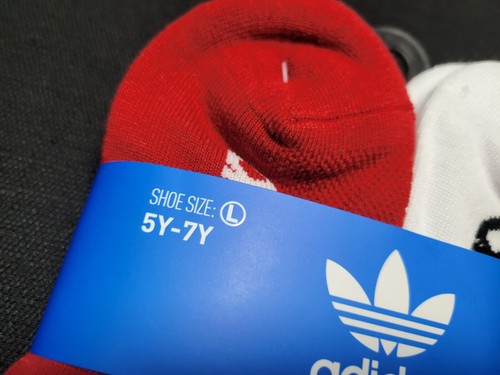 Adidas Youth Boys- Ankle Multi Sports -Multi Color- Socks 6 pairs Size 5Y-7Y - Picture 3 of 8