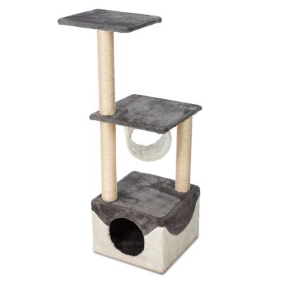 Petlicity Katzenkratzbaum Activity Center 163 cm mehrstufiger Turm mit Versteck