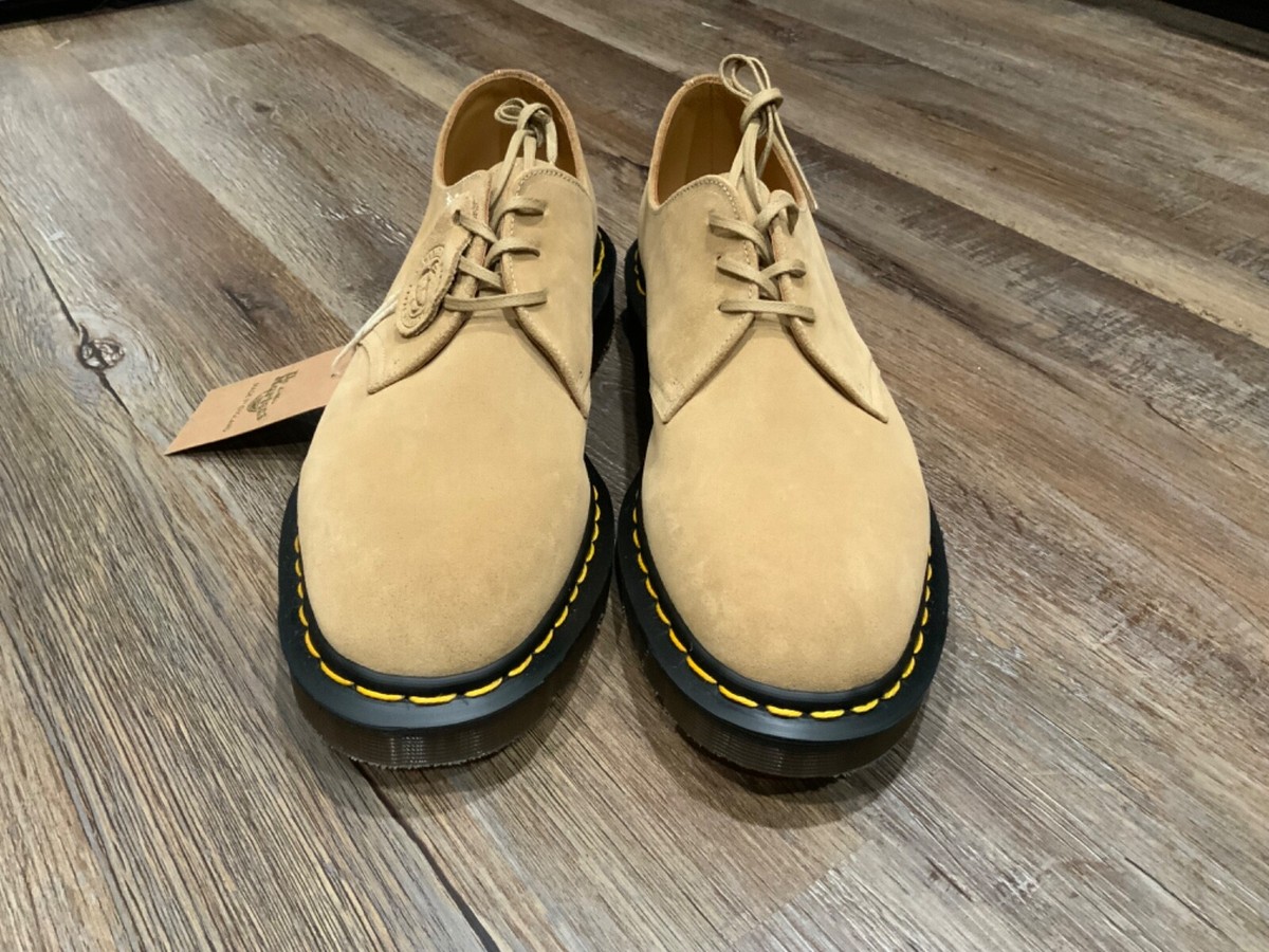 Dr. Martens 1461 Made in England Suede \'CHARLES F STEAD\' Shoes Khaki BROWN Sz 8 Dr.Martens 1461 Savannah Nubuck - Green - 27365300 main image 4