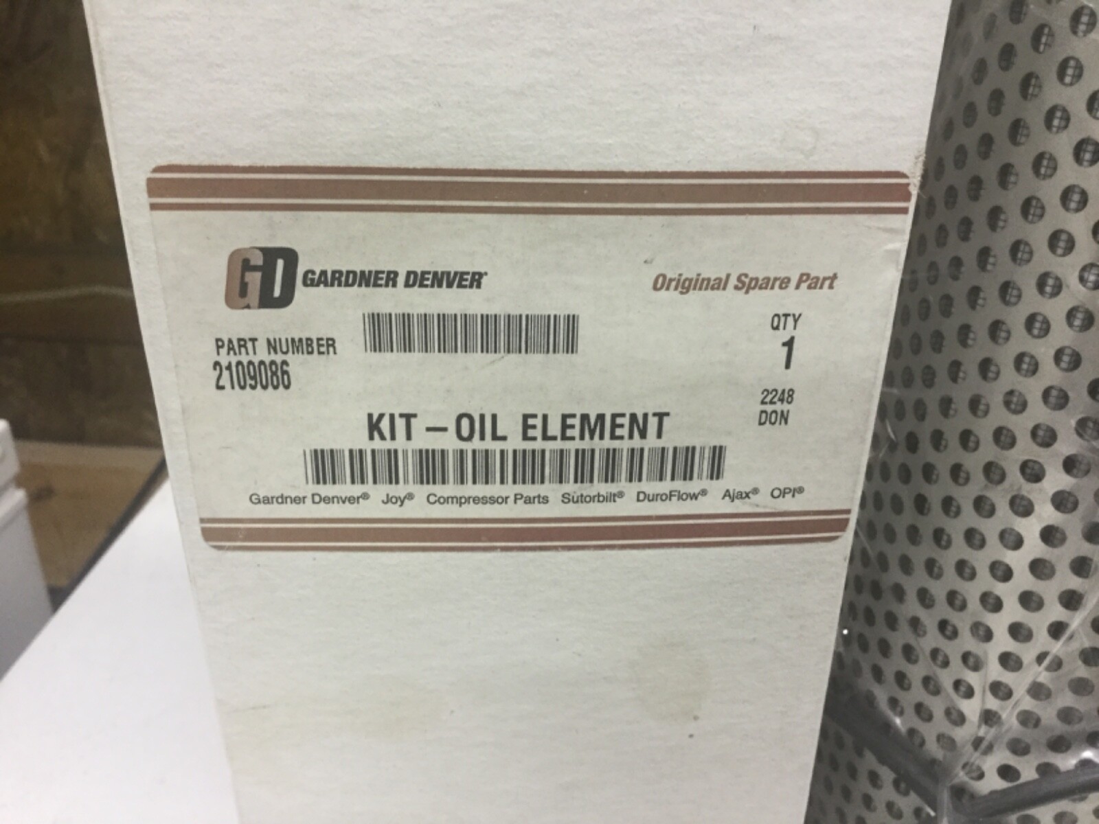 Gardner Denver cartridge oil element 2109086 eBay
