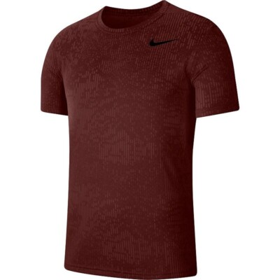 Nike Dry-Fit Breathe Superset Training Tee Burgundy Cj4635-624 - Main Image