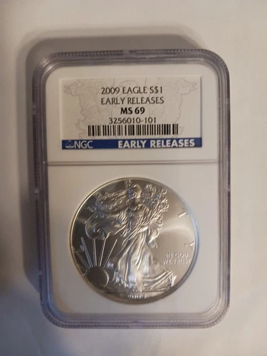 2009 American Silver Eagle Early Releases NGC MS 69