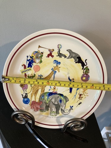Vintage Villeroy & Boch Le Cirque Elephant Circus La Parade Wall Plate No 4, 9” - Picture 9 of 9