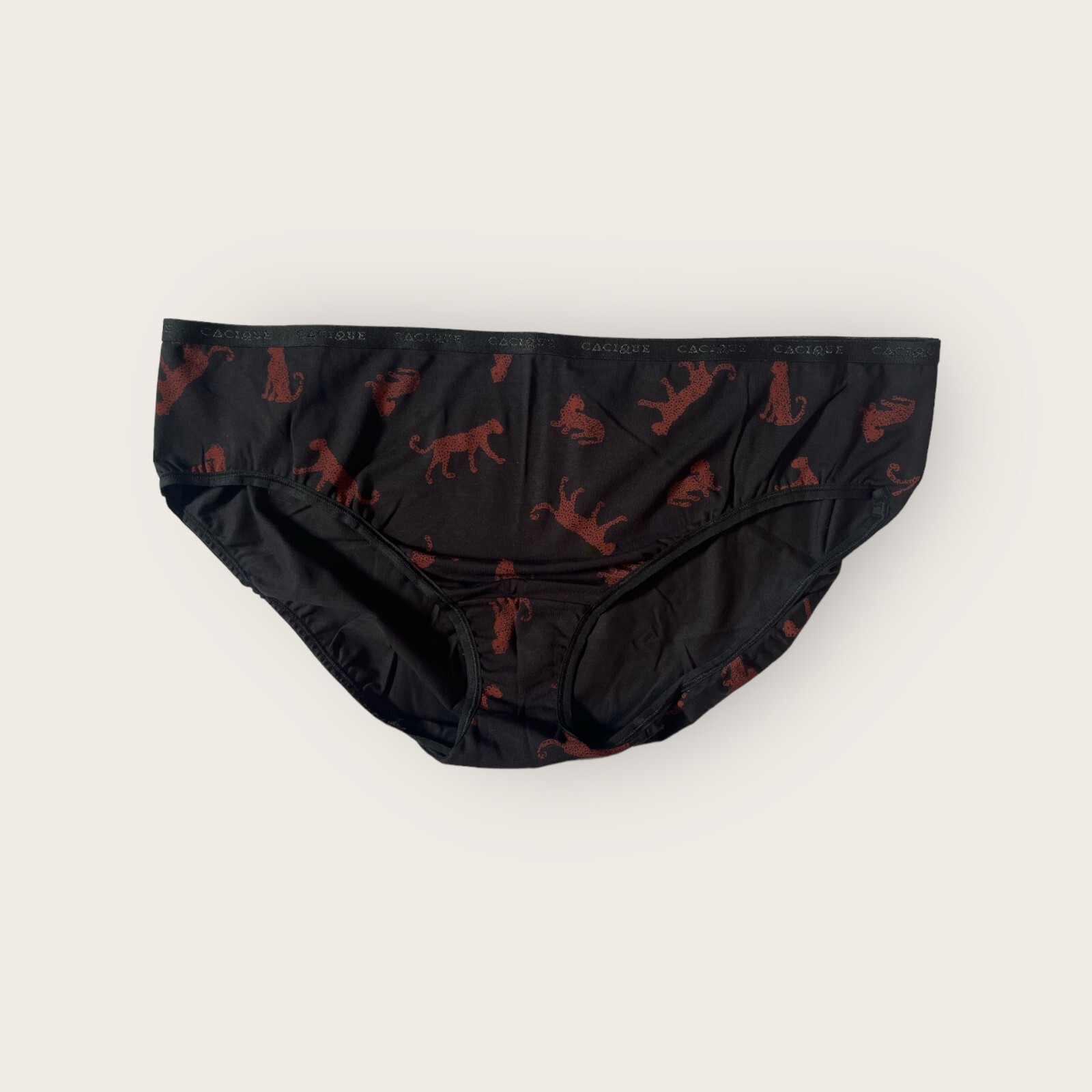 Lane Bryant Cacique Cotton Hipster Panty 18/20 Cheetah Black eBay