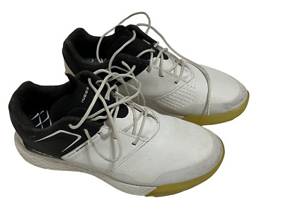 INESIS Men White Black Waterproof Grip Spikeless Golf Shoes Size 9.5