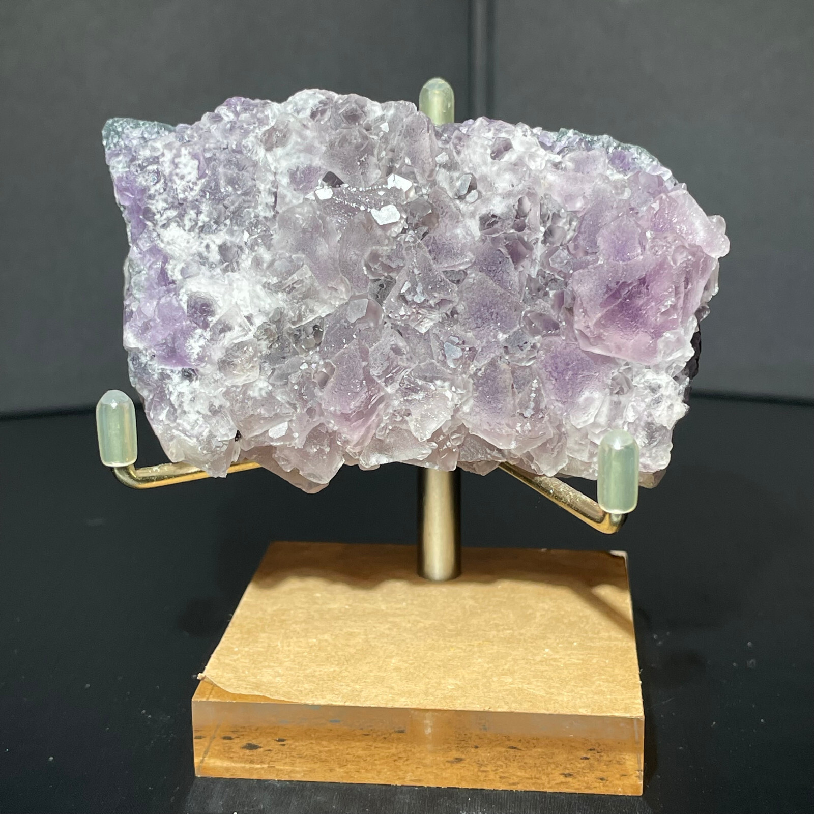 180g Rare Translucent Purple Cube Fluorite Mineral Specimen Natural Beauty