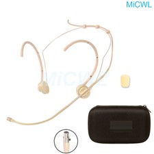 Mini 3Pin Headset Microphone for AKG Samson Wireless Foldable Mic Zipper Bag