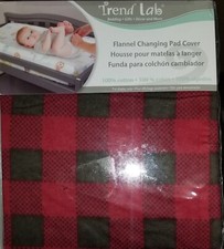 TREND LAB NORTHWOODS FANNEL CHANGING PAD COVER 100 COTTON COLOR BUFFALO CHECK