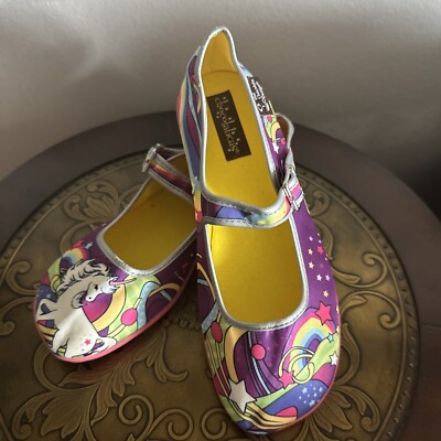 Hot Chocolate Designs CHOCOLATICAS Unicorn Rainbow Mary Jane Shoes Size 