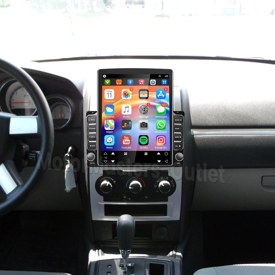 Android 13 CarPlay Car Radio FM Stereo GPS Head Unit For Dodge Charger 2008-2010 - Image 3 of 4