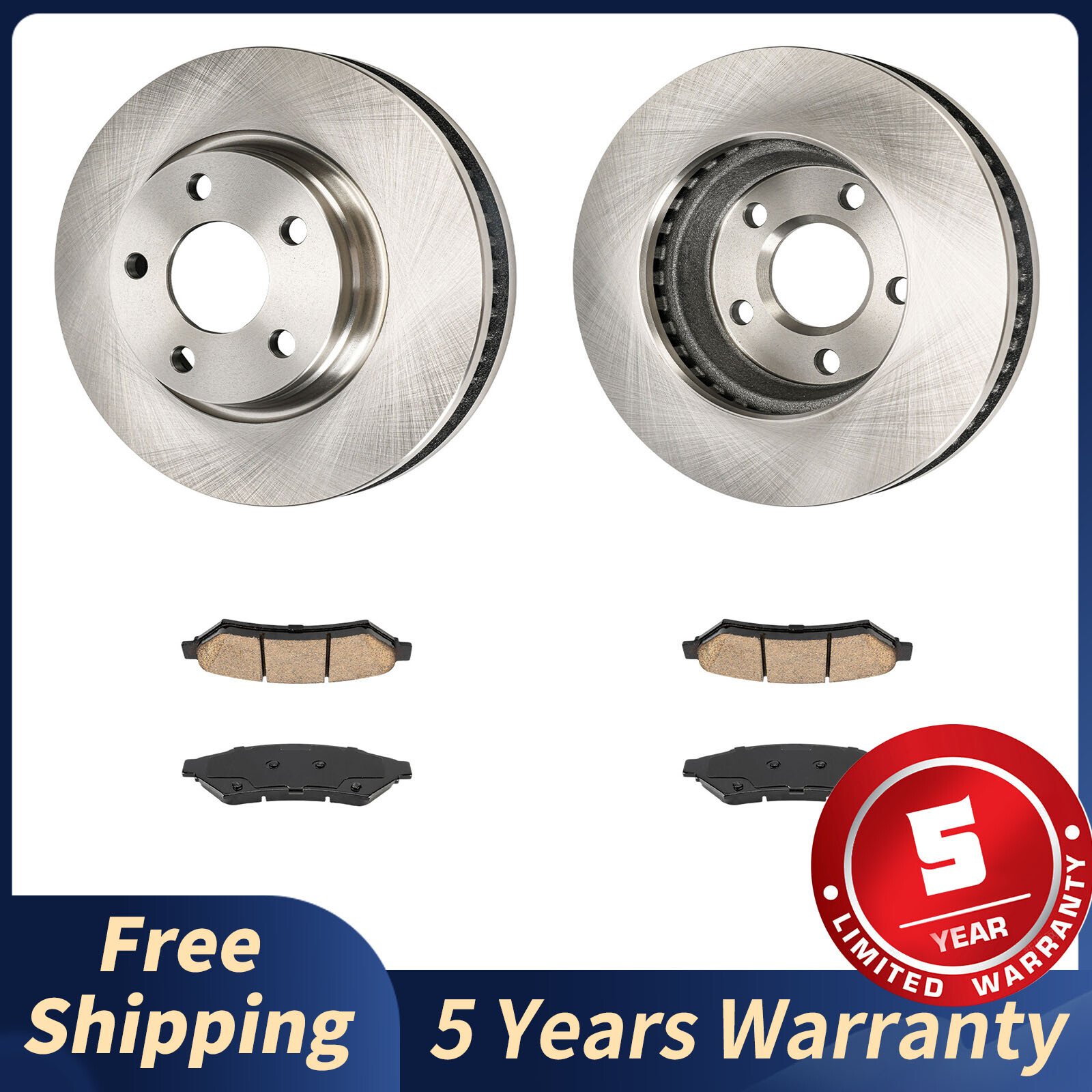 297.3mm Front Disc Brake Rotors Brake Pads for Buick LaCrosse 2005-2009 Terraza