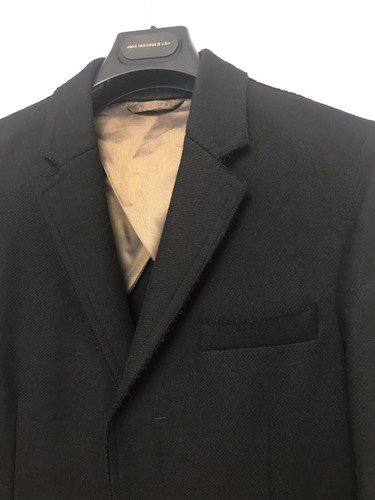 COSTUME NATIONAL HOMME Mens Black Overcoat. Size 46 EU 36 US SMALL Couture - Picture 12 of 12