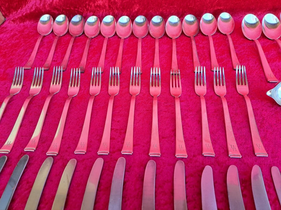 schönes, altes Besteck , WMF 2500 Bauhaus 90 , 12 Personen - Bild 2 von 4