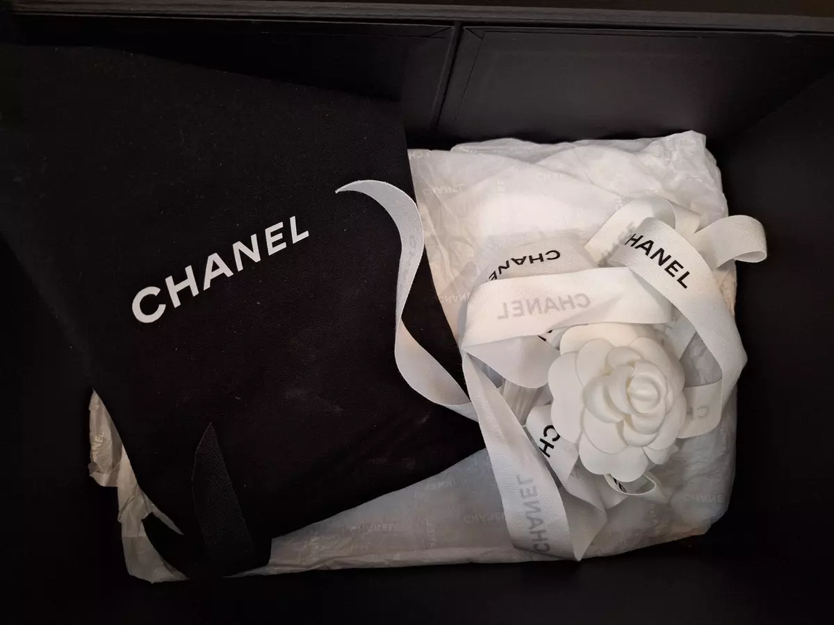 Chanel Empty Handbag Magnetic Storage Box w/ dust bag & ribbon