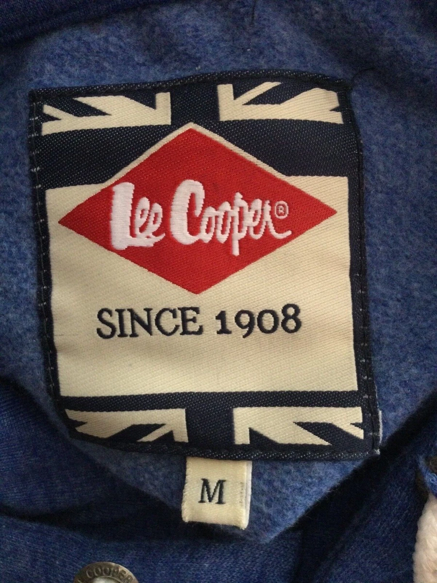 Sudadera con capucha azul Lee Cooper para hombre - nueva