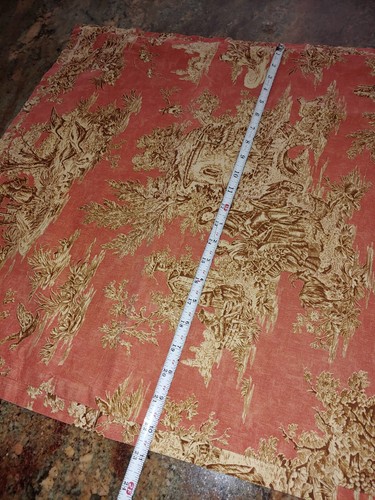 Home Made Waverly Country Life Toile Deco Pillow Cover Machine Stitched 22" - Picture 9 of 10