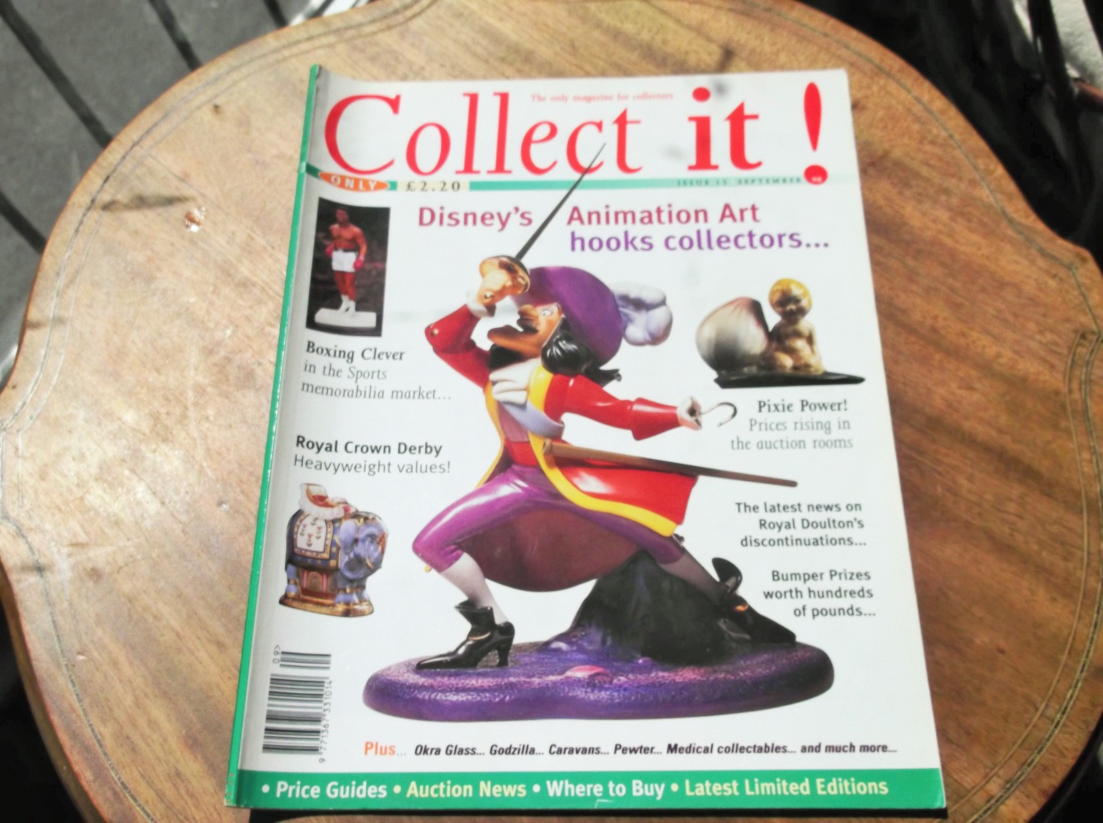 COLLECTABLE MAGAZINE COLLECT IT SEP 1998 #15 DISNEY CROWN DERBY PIXIE OKRA