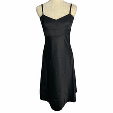 Banana Republic Sweetheart A Line Dress 4 Black Stretch Sleeveless LBD