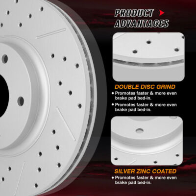 AutoShack Brake Rotors Front Brake Rotor Replacement Kit For 2005-20