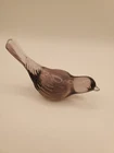 Vtg Fenton Purple Lavender Long Tail Glass Bird
