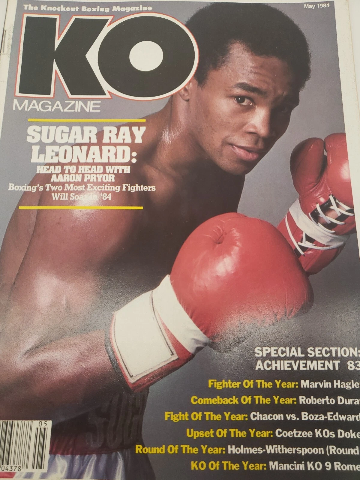 KO - The Knockout Boxing Magazine - Newsstand, No Label 1984,E.Pedroza Pinup inc - 画像1/7