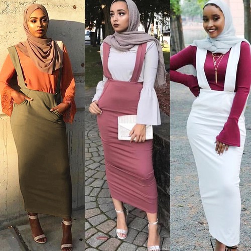 Maxi Skirt Islamic Women Pencil Dress 