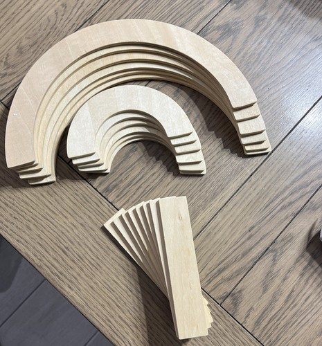 Jeu de pièces en bois Apprendre sans larmes lettres majuscules K-5 HWT - Photo 7/8