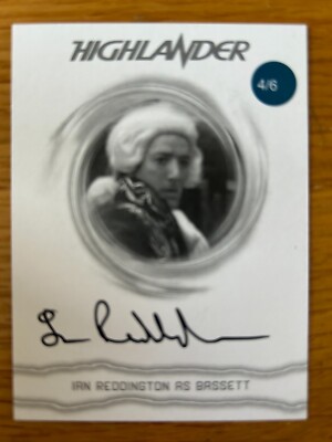 HIGHLANDER FILMER ERWEITERUNGSSET PROOF AUTOGRAMMKARTE IAN REDDINGTON BWBH2 (4/6)