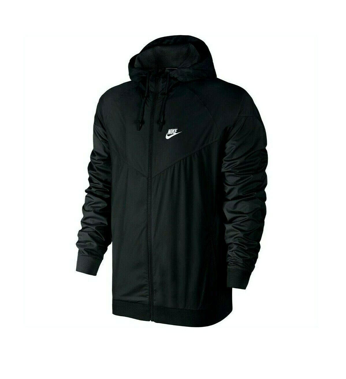Nike Fresno Mall NSW Dealing full price reduction Windrunner Hooded Zip 727324-010 2XL Jacket Black White