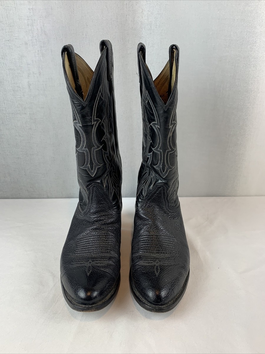 Tony Lama Black Boots Style 8805 Size 9.5D Western Cowboy  display picture 3