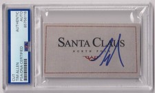 TIM ALLEN Signed Autograph SANTA CLAUS Business Card PSA DNA COA