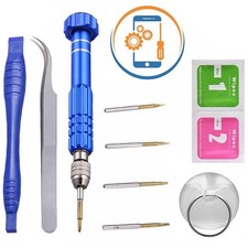 Smartphone Tablet Repair Disassembly Kit Screwdriver 5 Tips Tweezers