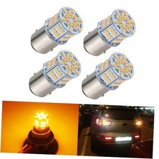 4PCS LED Bulb Turn Signal Light 12V-24V Super Bright 2357 1157 Amber Yellow