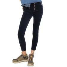 Anthropologie Pilcro Navy High Rise Skinny Corduroy Button Jeans