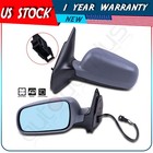 ?Heated Side Mirrors For Jetta Gti Golf Power W/ Blue Tint Pair Manual Fold