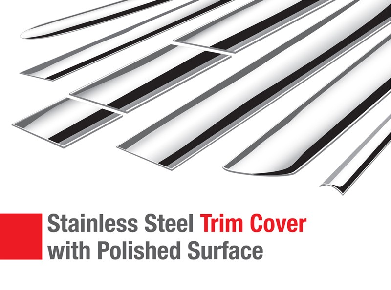 TYGER Fits 07-17 Lincoln Navigator Body Side Rocker Panel Stainless Trim 6" 4PC