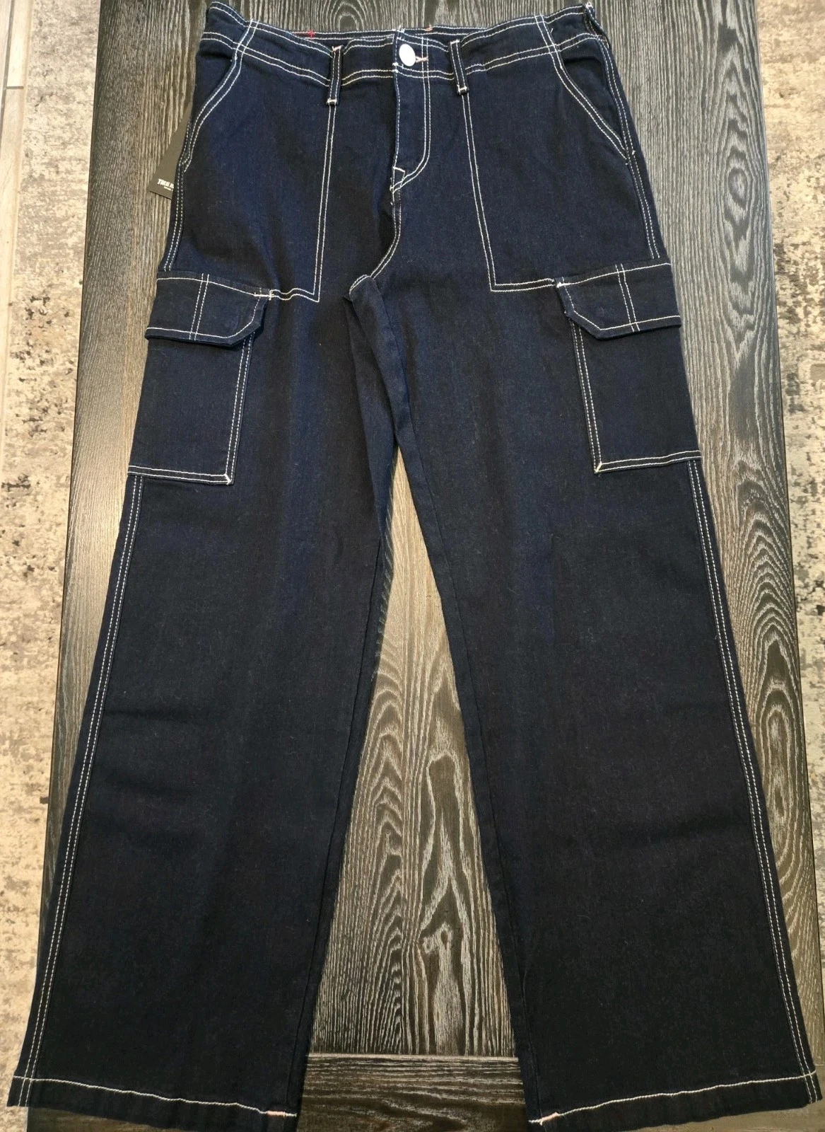 True Religion Women's SN Cargo Denim Pants Size 29