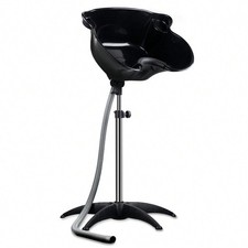 Portable Salon Deep Shampoo Bowl Adjustable Height Hair Wash Basin for Home Care