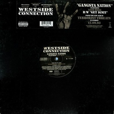 Westside Connection - Gangsta Nation - Used Vinyl Record 12 - F4593z