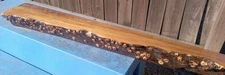 Unusual Barnacle Mantel Quartersawn Finished Sinker Cypress Floating Shelf Wood