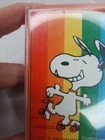 Vintage Peanuts Hallmark Bridge Playing Cards & Case Rainbow Snoopy Woodstock  — photo 8